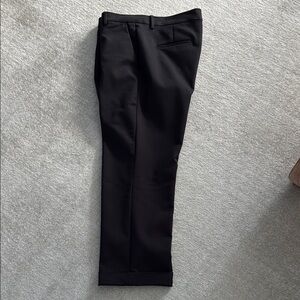 Zara Black Straight Leg Pants work or casual